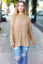 Load image into Gallery viewer, Classy Chic Mock Neck Chest Pocket Knit Sweater in Taupe