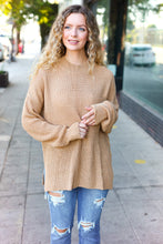 Load image into Gallery viewer, Classy Chic Mock Neck Chest Pocket Knit Sweater in Taupe