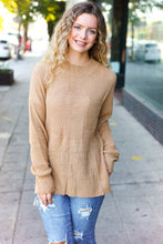 Load image into Gallery viewer, Classy Chic Mock Neck Chest Pocket Knit Sweater in Taupe