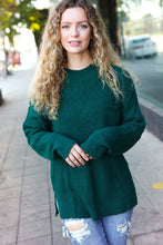 Load image into Gallery viewer, Classy Chic Mock Neck Chest Pocket Knit Sweater in Hunter Green