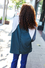 Load image into Gallery viewer, Stand Out Hunter Green V Neck Raglan Color Block Outseam Top