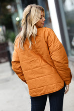Load image into Gallery viewer, Eyes On You Butterscotch Quilted Puffer Jacket