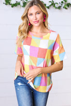 Load image into Gallery viewer, Multicolor Geometric Textured Knit Top