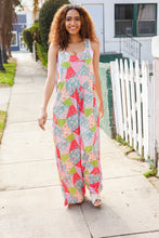 Load image into Gallery viewer, Stand Out Multicolor Boho Patchwork Wide Leg Overall Jumpsuit