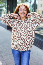 Load image into Gallery viewer, Stand Out Taupe Animal Print Hoodie