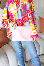 Load image into Gallery viewer, Blush Faux Leather Handle Zipper Clutch