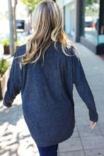 Load image into Gallery viewer, Casual Chic Solid Grey Choker Long Sleeve Hacci Pullover