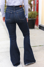 Load image into Gallery viewer, JUDY BLUE Dark Wash Raw Hem Jeans