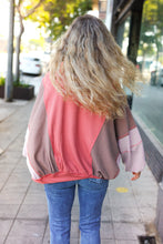 Load image into Gallery viewer, Boldy You Camel Dolman Sleeve Colorblock Knit Bomber Jacket