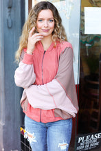 Load image into Gallery viewer, Boldy You Camel Dolman Sleeve Colorblock Knit Bomber Jacket