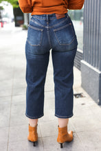 Load image into Gallery viewer, JUDY BLUE Dark Wash Mid Rise Cropped Wide Leg Jeans