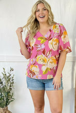 Load image into Gallery viewer, Floral Muse V Neck Blouse