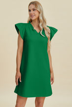Load image into Gallery viewer, Muse & Melody Ruffled V-Neck Cap Sleeve Dress (multiple color options)