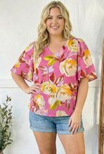 Load image into Gallery viewer, Floral Muse V Neck Blouse