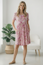 Load image into Gallery viewer, In the Sunshine Fuchsia Babydoll Dress