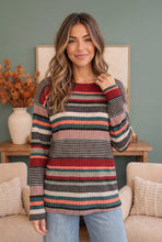 Load image into Gallery viewer, Keeping Busy Ribbed Long Sleeve Top