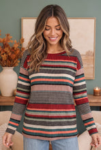 Load image into Gallery viewer, Keeping Busy Ribbed Long Sleeve Top