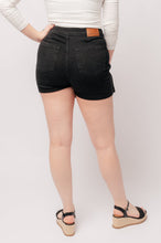 Load image into Gallery viewer, JUDY BLUE Bentli High Rise Side Tie Denim Skort in Black