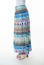 Load image into Gallery viewer, Drifting Dreamer Tassel Maxi Skirt in Sage Combo