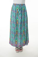Load image into Gallery viewer, Drifting Dreamer Tassel Maxi Skirt in Mint Combo