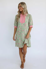 Load image into Gallery viewer, Blast From the Past Mint Blossom Dress