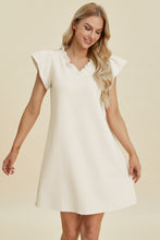 Load image into Gallery viewer, Muse & Melody Ruffled V-Neck Cap Sleeve Dress (multiple color options)