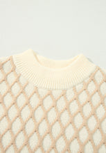 Load image into Gallery viewer, Diamond Pattern Mock Neck Long Sleeve Sweater