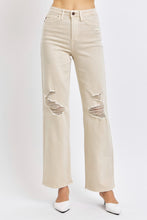 Load image into Gallery viewer, High Waist Distressed Wide Leg Jeans by Judy Blue
