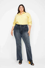 Load image into Gallery viewer, JUDY BLUE Button Fly Hem Destroy Straight Jeans