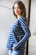 Load image into Gallery viewer, Navy Days Long Sleeve Top