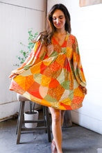 Load image into Gallery viewer, Harvest Patchwork Dreams Babydoll Bubble Dress