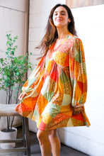Load image into Gallery viewer, Harvest Patchwork Dreams Babydoll Bubble Dress