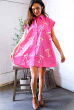 Load image into Gallery viewer, In A Pink Martini Mood Sequin T Shirt Dress