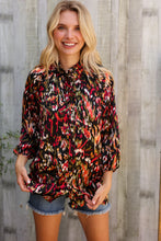 Load image into Gallery viewer, Evening Sunset Scribble Button Down Blouse