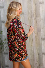 Load image into Gallery viewer, Evening Sunset Scribble Button Down Blouse