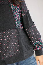 Load image into Gallery viewer, Lazy Daisies Charcoal Pullover