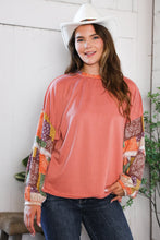 Load image into Gallery viewer, Wanderlust Patchwork Long Sleeve Top