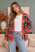 Load image into Gallery viewer, Snuggle Up Striped Button Down Cardigan
