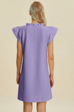 Load image into Gallery viewer, Muse & Melody Ruffled V-Neck Cap Sleeve Dress (multiple color options)