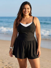 Load image into Gallery viewer, Boardwalk Bestie Color Block Adjustable Strap One-Piece Swimsuit (multiple color options)