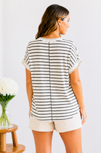 Load image into Gallery viewer, Everyday Ease Striped Tee