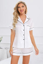 Load image into Gallery viewer, Printed Button Up Short Sleeve Top and Shorts Lounge Set  (multiple color/print options)
