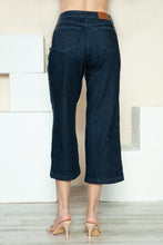 Load image into Gallery viewer, JUDY BLUE Side Seam Braid Detail Crop Wide Leg Jeans