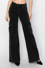 Load image into Gallery viewer, Risen High Rise Wide Leg Cargo Jeans