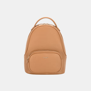 David Jones PU Leather Handle Backpack (multiple color options)