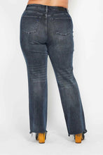 Load image into Gallery viewer, JUDY BLUE Button Fly Hem Destroy Straight Jeans