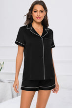 Load image into Gallery viewer, Printed Button Up Short Sleeve Top and Shorts Lounge Set  (multiple color/print options)
