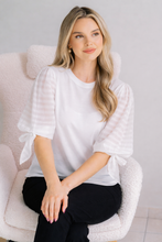 Load image into Gallery viewer, Duchess Tie Sleeve Top