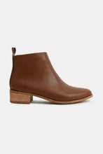 Load image into Gallery viewer, PU Leather Block Heel Boots in Brown