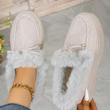 Load image into Gallery viewer, Cozy Bliss Furry Slip-Ons (multiple color options)